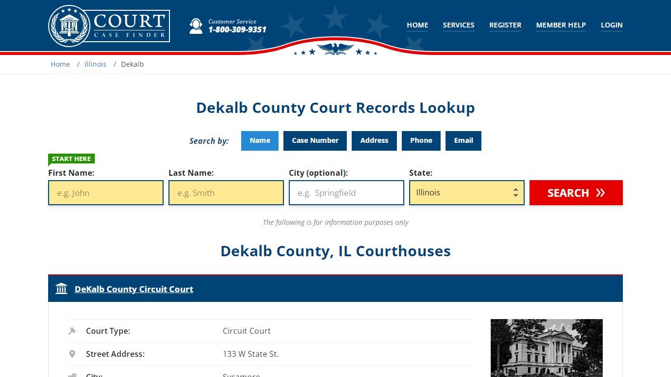 Dekalb County Court Records | IL Case Lookup - CourtCaseFinder.com